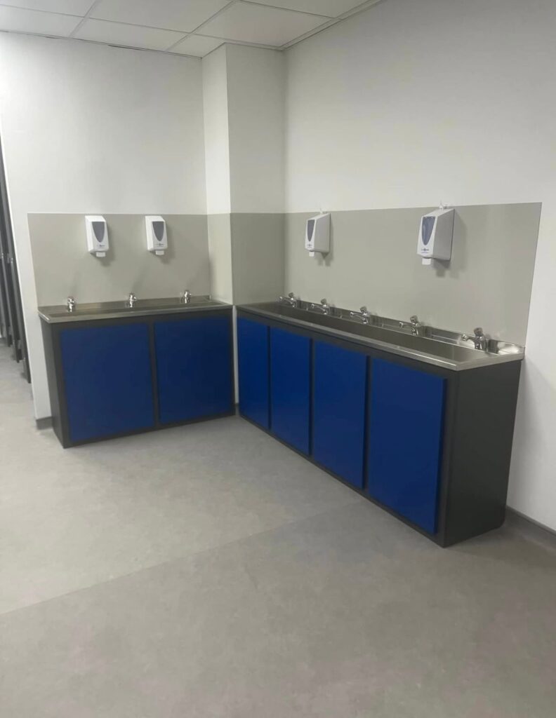 Toilet installation for a school in dartford