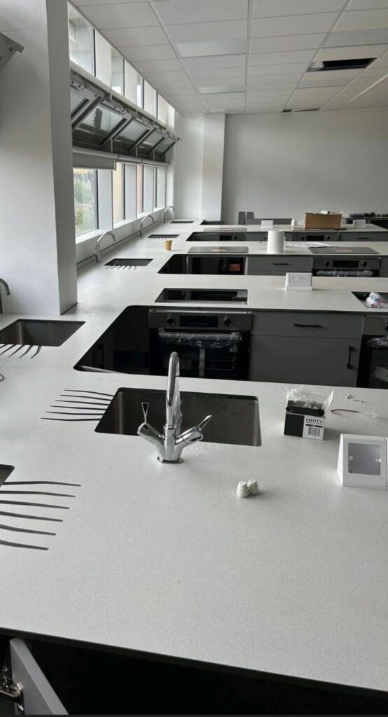 New food tech room for a private school in Fulham, London